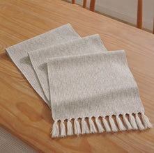 Woven Dining Table Runner with Tassels - Textured Premium Fabric Runner — WIMU Kitchen Nairobi — Kenya · WIMU Kitchen