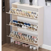 Double Layer Bucket Flip Shoe Cabinet 100 x 90 x 24cm with Gold Handles and Raised Legs — WIMU Kitchen Nairobi — Kenya · WIMU Kitchen