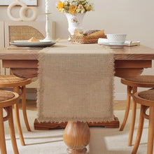 Burlap Linen Woven Table Runner 30 x 275cm — view 2 — Kenya · WIMU Kitchen
