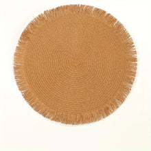 Non-Slip Woven Round Placemats – Set of 6 — Kenya · WIMU Kitchen