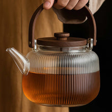 Borosilicate Glass Infuser Teapot with Wooden Lid, 1000ml Heat-Resistant Tea Kettle — WIMU Kitchen Nairobi — Kenya · WIMU Kitchen