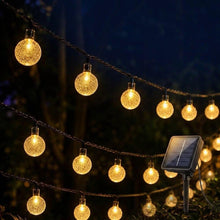 Solar Powered Outdoor Ball String Lights, 12m with 100 Crystal Globe LEDs, IP65 — WIMU Kitchen Nairobi — Kenya · WIMU Kitchen
