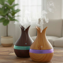 300ml Wood Grain Ultrasonic Aroma Diffuser & USB Humidifier – in use — Kenya · WIMU Kitchen