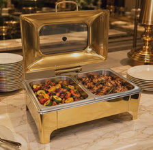 9L Gold and Silver Chafing Dish, Single Double or Triple Configuration — WIMU Kitchen Nairobi — Kenya · WIMU Kitchen