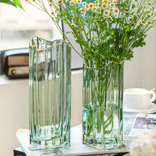 Ribbed Glass Vase - Tall Fluted Cylinder Vase in Smoke Tinted Glass — WIMU Kitchen Nairobi — Kenya · WIMU Kitchen