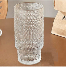6pcs Embossed Vintage Glass Tumblers (view 3) — Kenya · WIMU Kitchen
