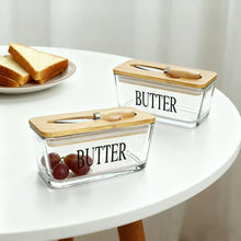 Glass Butter Dish with Bamboo Lid & Knife — WIMU Kitchen Nairobi — Kenya · WIMU Kitchen