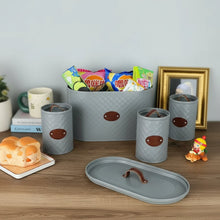 4 Piece Quilted Bread Bin & Canister Set, Airtight — view 3 — Kenya · WIMU Kitchen