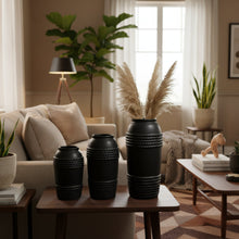 3 Piece Ceramic Vase Set in Graduated Heights - Coordinating Decorative Display — WIMU Kitchen Nairobi — Kenya · WIMU Kitchen