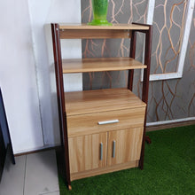 3-Tier Two-Tone Wooden Display Cabinet with Drawer & 2 Doors — WIMU Kitchen Nairobi — Kenya · WIMU Kitchen