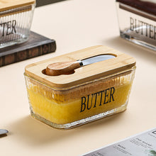 Glass Butter Dish with Bamboo Lid & Knife — WIMU Kitchen Nairobi — Kenya · WIMU Kitchen