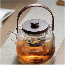 Borosilicate Glass Infuser Teapot with Wooden Lid, 1000ml Heat-Resistant Tea Kettle — WIMU Kitchen Nairobi — Kenya · WIMU Kitchen