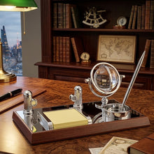 Mirror Wooden Desktop Organizer with Crystal Ball Pen and Business Card Holder — Kenya · WIMU Kitchen