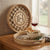 2 Piece Nordic Round Wood and Glass Decorative Tray Set, 35cm and 30cm — WIMU Kitchen Nairobi