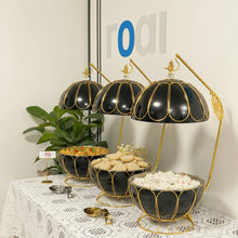 8 Litre Chafing Dish Food Warmer - Black and Gold Petal Dome with Hanging Lid — WIMU Kitchen Nairobi — Kenya · WIMU Kitchen
