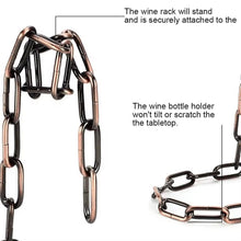 Suspension Chain Wine Bottle Rack (view 3) — Kenya · WIMU Kitchen