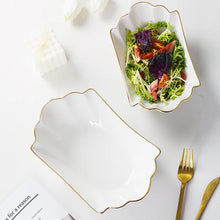 European Gold Trim Ceramic Pasta & Salad Bowl — WIMU Kitchen Nairobi — Kenya · WIMU Kitchen