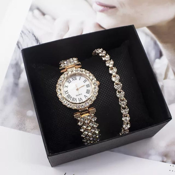 2-Piece Full Crystal Watch And Bracelet Set — Kenya · WIMU Kitchen Nairobi