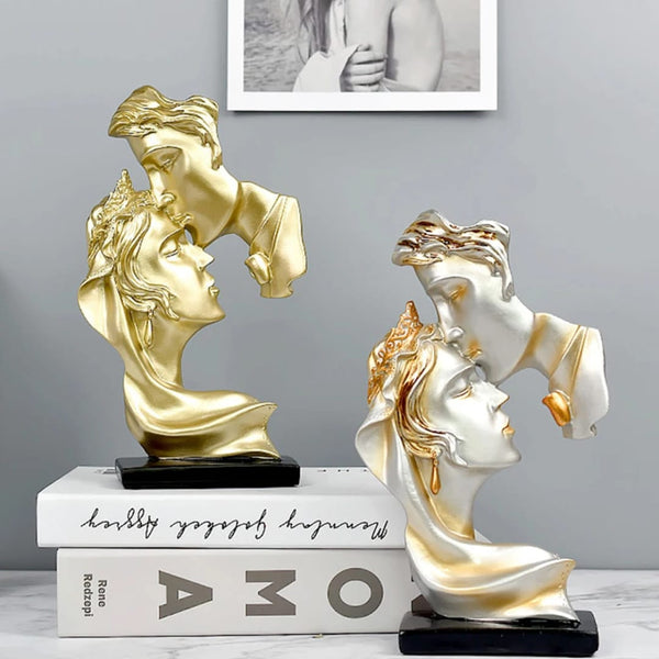 Love Kiss Couple Statue - Romantic Resin Figurine for Bedroom & Living Room Décor — WIMU Kitchen Nairobi — Kenya · WIMU Kitchen Nairobi