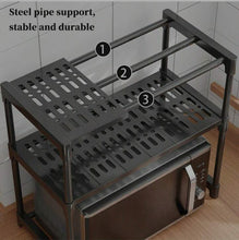 2 Layer Microwave & Multipurpose Storage Rack — view 3 — Kenya · WIMU Kitchen