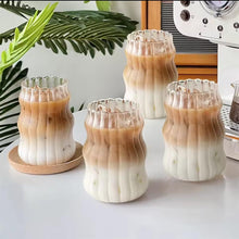 Ribbed Glass Tumbler 530ml - Textured Everyday Glass for Hot and Cold Drinks — WIMU Kitchen Nairobi — Kenya · WIMU Kitchen