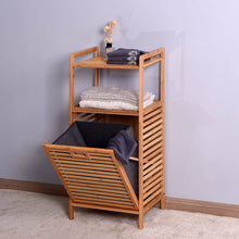 2-in-1 Bamboo Laundry Hamper with Storage Shelf & Removable Fabric Liner — WIMU Kitchen Nairobi — Kenya · WIMU Kitchen