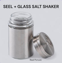 Steel+Glass Salt Shaker (view 2) — Kenya · WIMU Kitchen