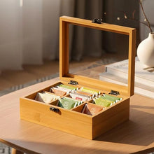 6-Section Bamboo Teabag Organiser Box — WIMU Kitchen Nairobi — Kenya · WIMU Kitchen