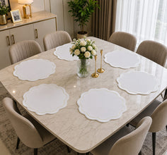 6 Piece Round Faux Leather PVC Table Mats 38cm, Heat Insulating and Waterproof — WIMU Kitchen Nairobi — Kenya · WIMU Kitchen