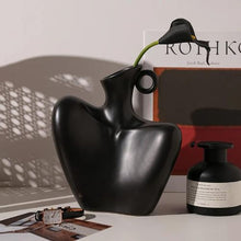Ivory Sculpt Ceramic Vase in Black or White — WIMU Kitchen Nairobi — Kenya · WIMU Kitchen