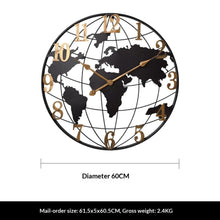 World Map Quartz Wall Clock — Kenya · WIMU Kitchen