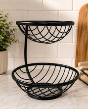 Let Fruit Breathe Fresh: 2-Tier Metal Fruit Basket — Kenya · WIMU Kitchen