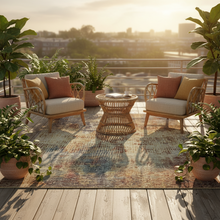Isla Bold Abstract Rug, UV Stable, 160x230/200x290 — view 2 — Kenya · WIMU Kitchen