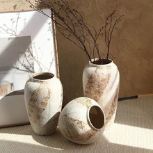 Wabi-Sabi Ceramic Retro Flower Vase - Textured Handcrafted-Style Vase in Small, Medium and Large — WIMU Kitchen Nairobi — Kenya · WIMU Kitchen