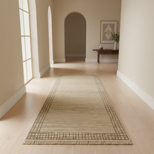 Kemet Bordered Linear Corridor Runner, 3m or 4m — view 2 — Kenya · WIMU Kitchen