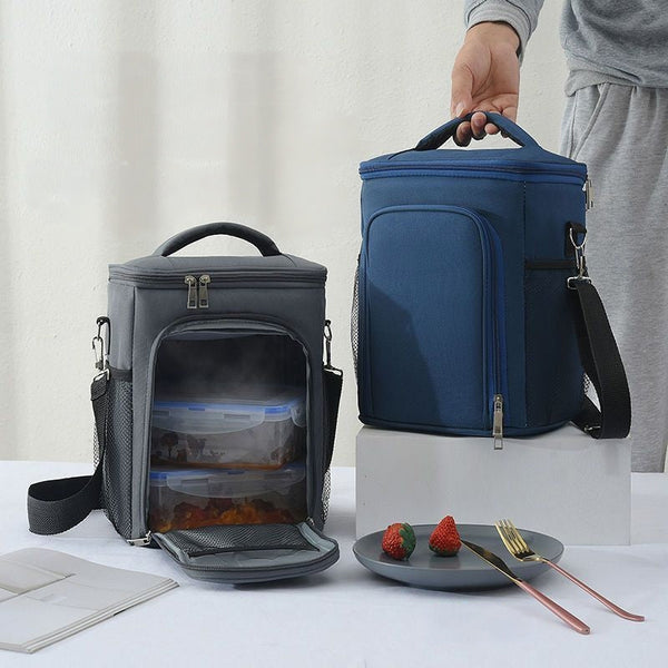 Premium 2-Compartment Insulated Lunch Bag – Crossbody Cooler Bag — WIMU Kitchen Nairobi — Kenya · WIMU Kitchen Nairobi