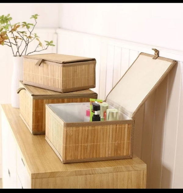3-in-1 Woven Wicker Storage Basket Set with Fitted Lids — WIMU Kitchen Nairobi — Kenya · WIMU Kitchen Nairobi
