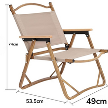 Folding Camping Chair with Wooden Armrests — WIMU Kitchen Nairobi — Kenya · WIMU Kitchen