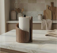 Minimalist Wooden Countertop Kitchen Tissue Holder - Paper Towel Stand — WIMU Kitchen Nairobi — Kenya · WIMU Kitchen