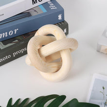 Interlocking Wooden Knot Sculpture - Natural Pine Wood Decor Ornament for Shelves & Tables — WIMU Kitchen Nairobi — Kenya · WIMU Kitchen
