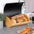 Bamboo Bread Bin with Metallic Cover 35 x 25 x 15.5cm, White or Black — WIMU Kitchen Nairobi