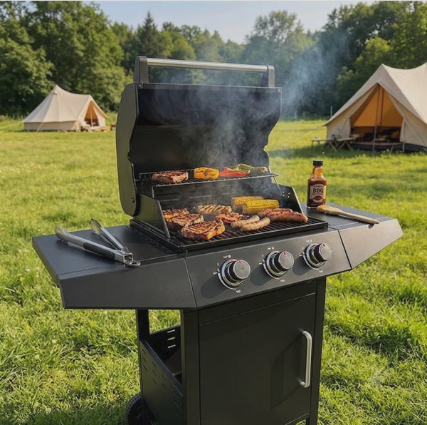 Outdoor Gas Grill Set with Trolley – Multi-Burner BBQ for Garden & Patio — WIMU Kitchen Nairobi — Kenya · WIMU Kitchen Nairobi