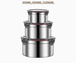 3 Piece Stainless Steel Leakproof Lunch Box Set — view 3 — Kenya · WIMU Kitchen