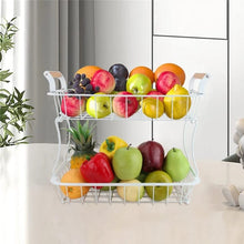2-Tier Detachable Nordic Fruit & Vegetable Basket – Carbon Steel with Banana Holder — WIMU Kitchen Nairobi — Kenya · WIMU Kitchen