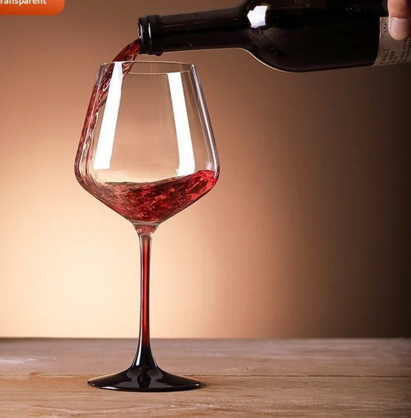 6pcs 470ml Wine Glass Set with Red Stem — Kenya · WIMU Kitchen Nairobi