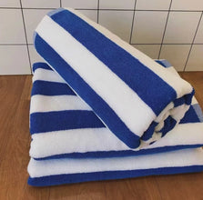 Cotton Pool & Beach Towel 100 x 180cm, Striped — view 3 — Kenya · WIMU Kitchen