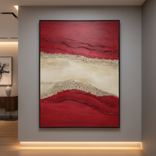 Abstract Oil Painting With Frame — Kenya · WIMU Kitchen