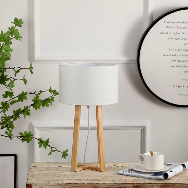 Wooden Tripod Table Lamp – 25 × 25 × 48 cm — WIMU Kitchen Nairobi — Kenya · WIMU Kitchen Nairobi