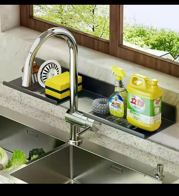 50cm Metallic Faucet Storage Rack – Kitchen Sink Sponge and Soap Organiser — WIMU Kitchen Nairobi — Kenya · WIMU Kitchen Nairobi