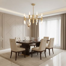 Gold Geometric Tube Pendant Light — Kenya · WIMU Kitchen